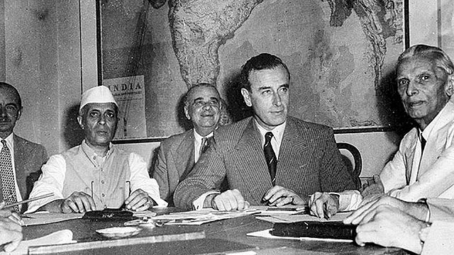 De deling van Brits-Indië