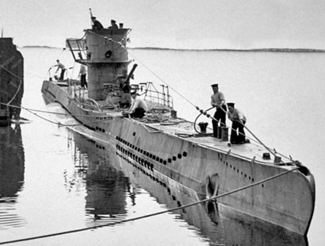 The sinking of four unarmed American merchant ships