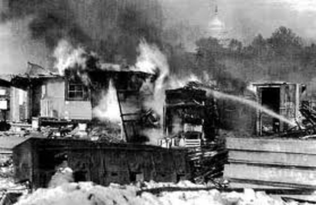 Bonus Army Riot Begins in Washington, D.C