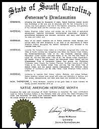 Proclamation of South Carolina