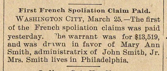 French Spoliation Claims