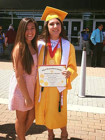 My sister graduates highschool