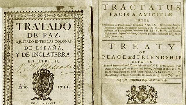 Firma del tratado de Utrecht