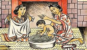 Mujeres y niñas aztecas