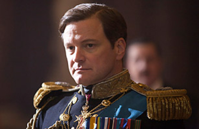 Colin Firth as King George VI in "The King's Speech"