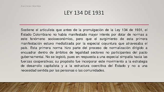 Desarrollo del cooperativismo