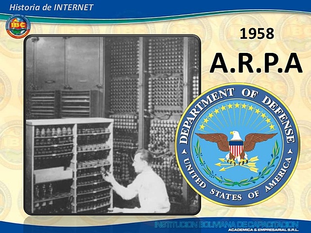 Inicio del Internet con la creación de Arpanet