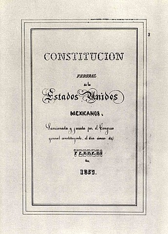 Constitución Política de la República Mexicana.