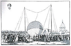 Primer vuelo humano registrado