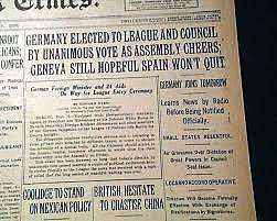 Germany joins the League