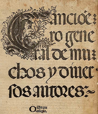 Se imprime el Cancionero general de muchos y diversos autores