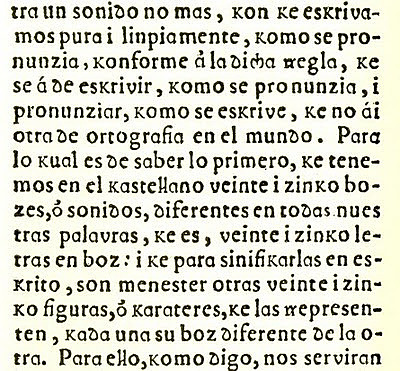 Se publica "Nueva i zierta Ortografia Kastellana"