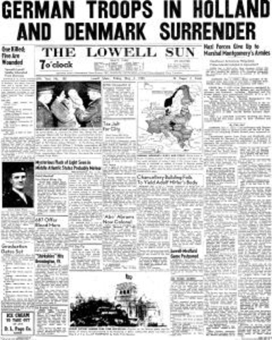 Holland surrenders to the Nazi's