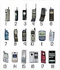 Primer teléfono móvil.