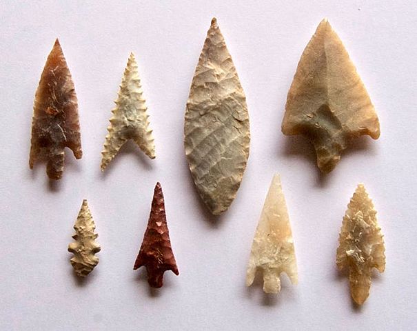 Puntas de flechas Paleoítico