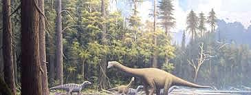 Aparición de los dinosaurios.