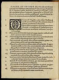 Martin Luther nailed 95 theses to a church door