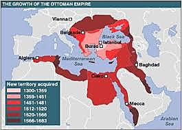 The Ottoman Empire spread to Africa, the Middle East and Southern Europe.