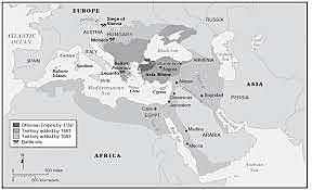 The ottoman Empire spread to Africa ,the middle east and southern Europe