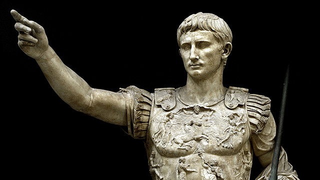 Statue of Augustus as Pontifex Maximus sculpted
