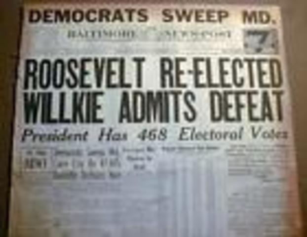 Roosevelt Re-elected