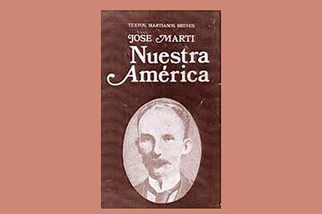 Publicación del libro "Nuestra América" de José Martí