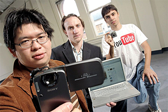Chad Hurley, Steve Chen y Jawed Karim