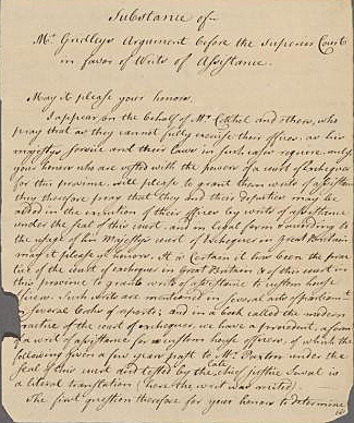 The Writs Of Assistance