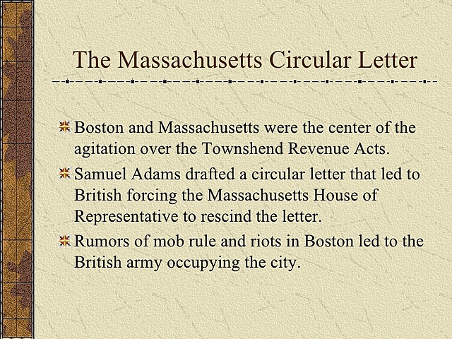 Massachusetts Circular Letter