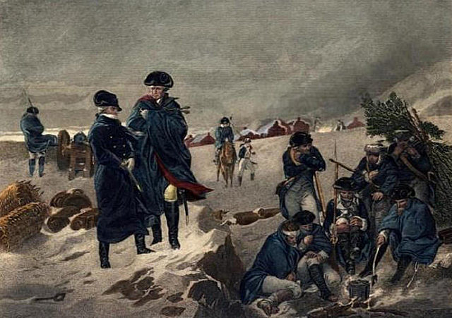 Continental Army Wintering at Valley Forge