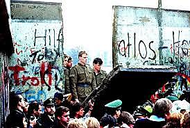 Histórica caída del muro de Berlín