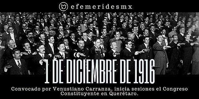 Inicia sesiones el Congreso Constituyente convocado por Carranza