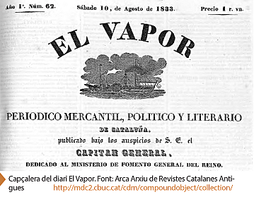 Apareix la revista El Vapor