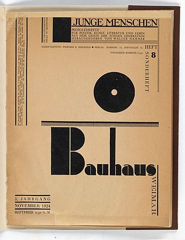 First Published Writing "Bauhausweberei" in Magazine Junge Menschen