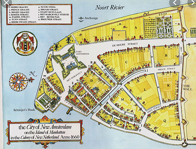 Dutch Colonists form settlement in New Amsterdam
