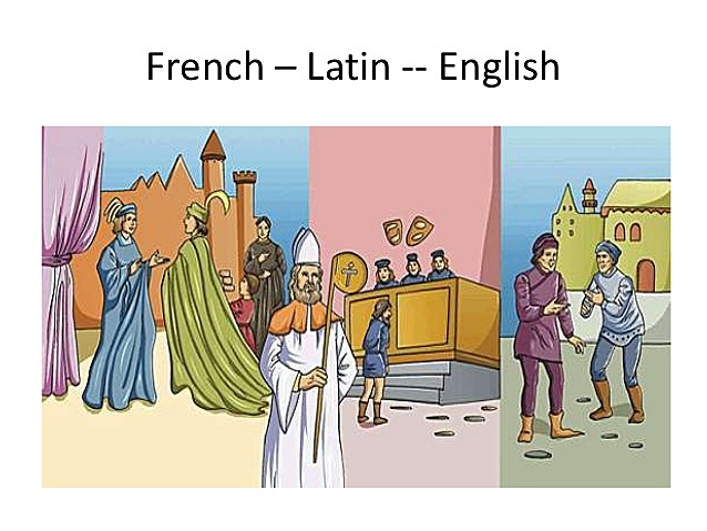 FRENCH, LATIN AND ENGLISH