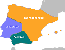 Nueva división territorial de Hispania.