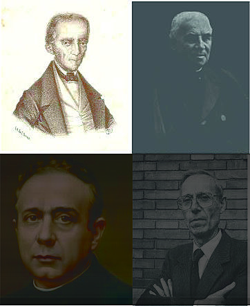 Exponentes de la Educación Contemporánea: Pablo Montesino, Andrés Majón, Pedro Poveda y Jose Maria Quintana