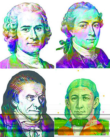 Siglo XVII y XVIII: Jean-Jacques Rosseau, Immanuel Kant, Johann Henrich Pestalozzi y Froebel