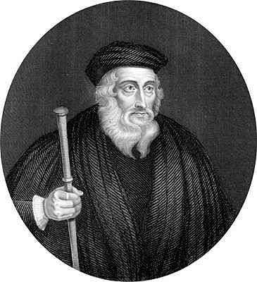 John Wycliffe argued the Bible was the highest religious authority – not the Pope