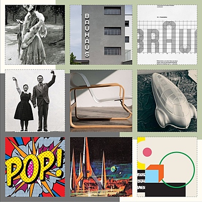 Timeline: Belle Epoque, Functionalism, MD, XX USA, Postmodernism