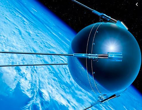 Se lanzó el Sputnik1 el primer satelite artificial