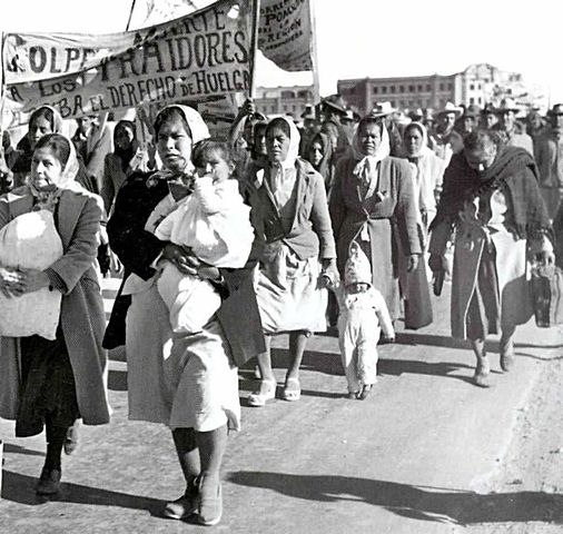 “Caravana del hambre” del movimiento minero 1951