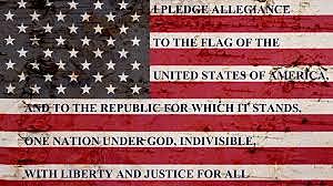 The phrase "Under God" was added to the Pledge of Allegiance