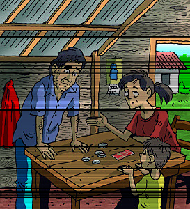 infresos de las familias pobres