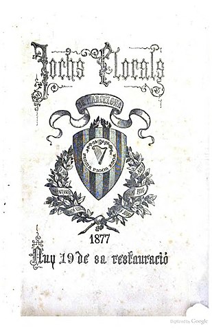 Instauració dels Jocs Florals