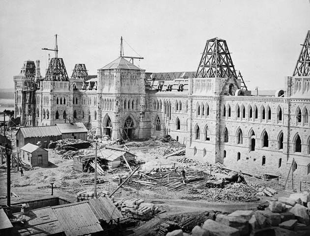 Construction of the parliment buildings