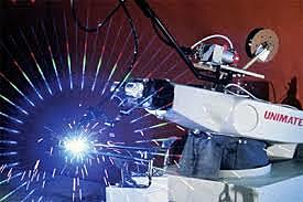 First robotic arm with motors