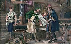 Johannes Gutenberg invented the printing press.