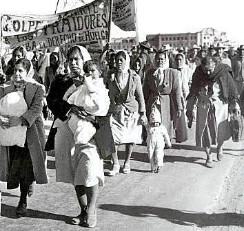 " caravana del hambre " del movimiento minero